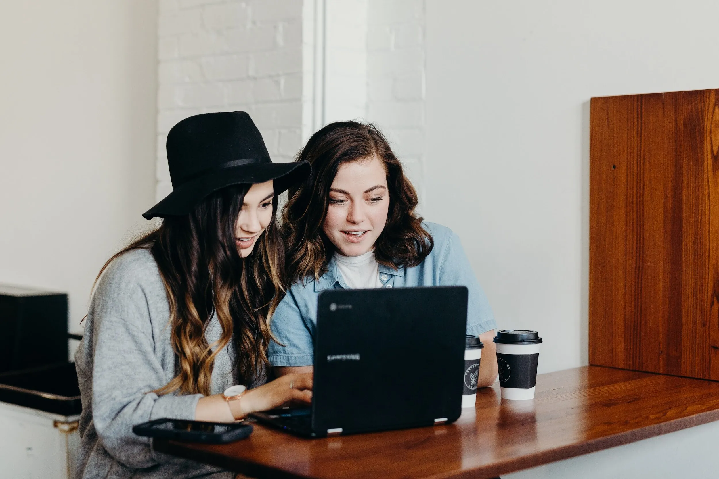 People connecting at work